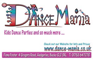 Dance Mania Business Card